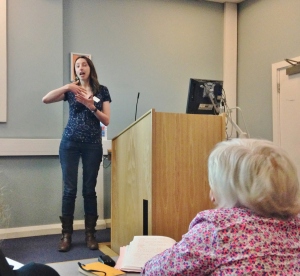 Katherine Curran presenting, 'Does the British Library Need a Nose?'